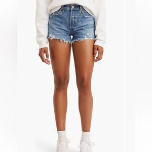 Lewis Premium 501 Cut Off Denim Blue Women's Shorts size 30